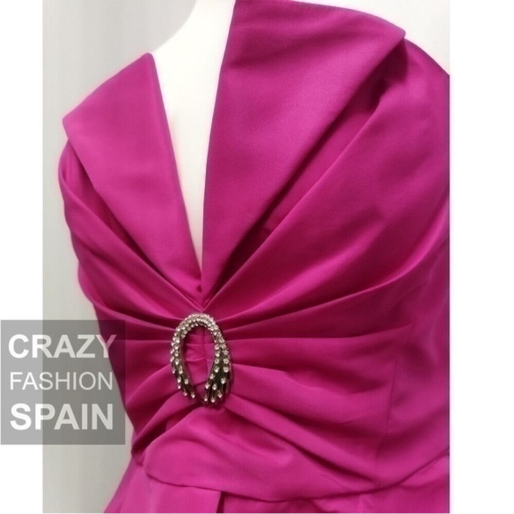 NWT $129 Zara bustier top small fuchsia LIMITED EDITION SIZE XS 7747/660 - Picture 7 of 17